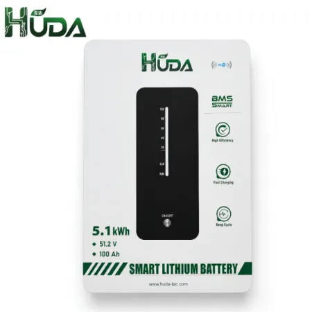 HUDA 5.1KWh HDL100S8-5.1K wall-mounted photovoltaic energy storage lithium battery LiFePO4 whole-house energy storage emergency system Bluetooth smart HUDA 5.1KWh HDL100S8-5.1K wall-mounted photovoltaic energy storage lithium battery LiFePO4 whole-house energy storage emergency system Bluetooth smart
